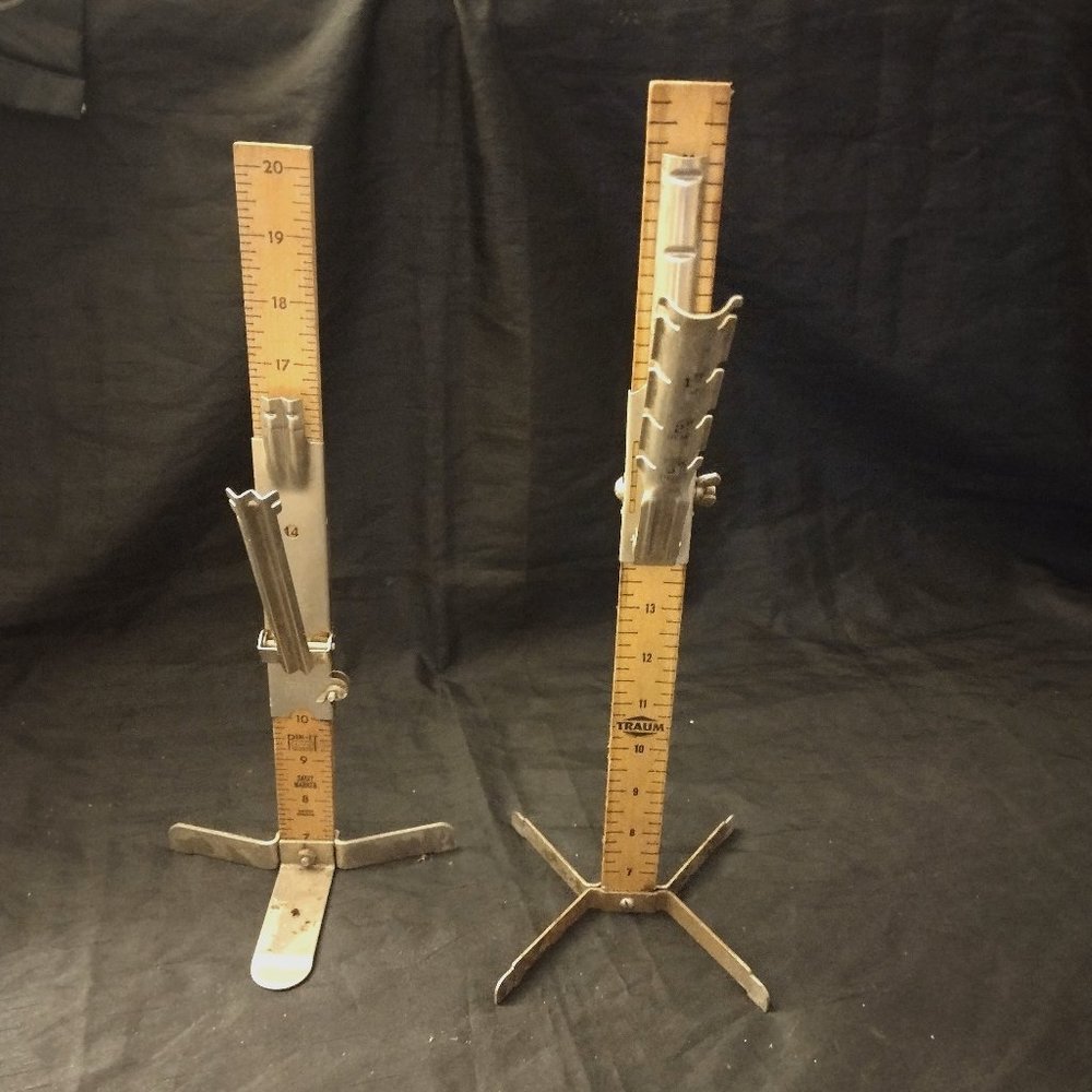 2 Vintage David Traum + ORCO Skirt Hem Ruler Marker Tailor Sewing Tool